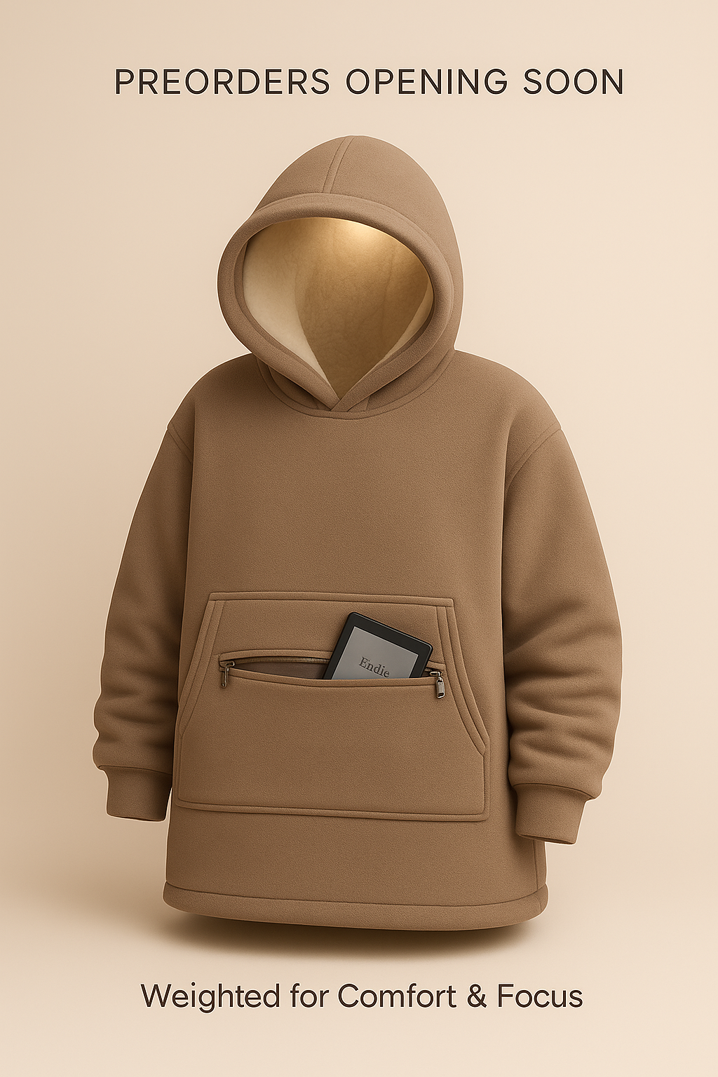 Preorder- The SnugLight™ — Weighted Hoodie Blanket with Built-In LED Light